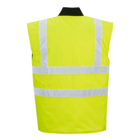 Portwest Hi-Vis Reversible Bodywarmer Jacket - Yellow