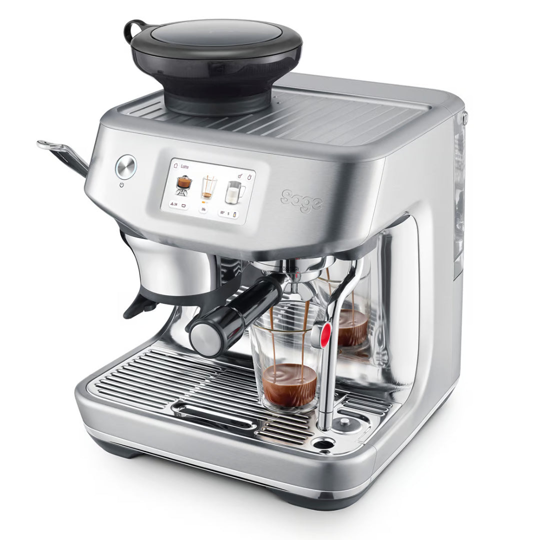 Sage The Barista Touch Impress Coffee Machine -  Black / Stainless Steel | SES881BST4GUK1