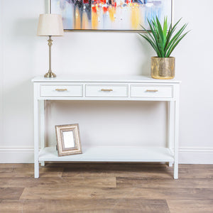 Tara Lane Ainsley 3 Drawer Console Table - Soft Cream | TL5530