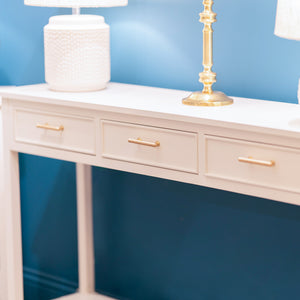 Tara Lane Ainsley 3 Drawer Console Table - Soft Cream | TL5530