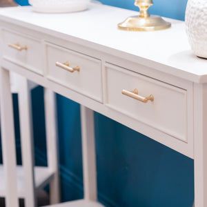 Tara Lane Ainsley 3 Drawer Console Table - Soft Cream | TL5530