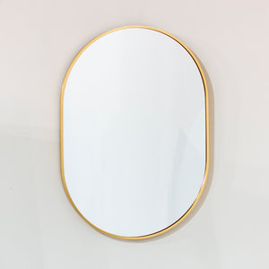 Tara Lane Modena Oval Wall Mirror 50cm x 70cm - Gold | TL6042