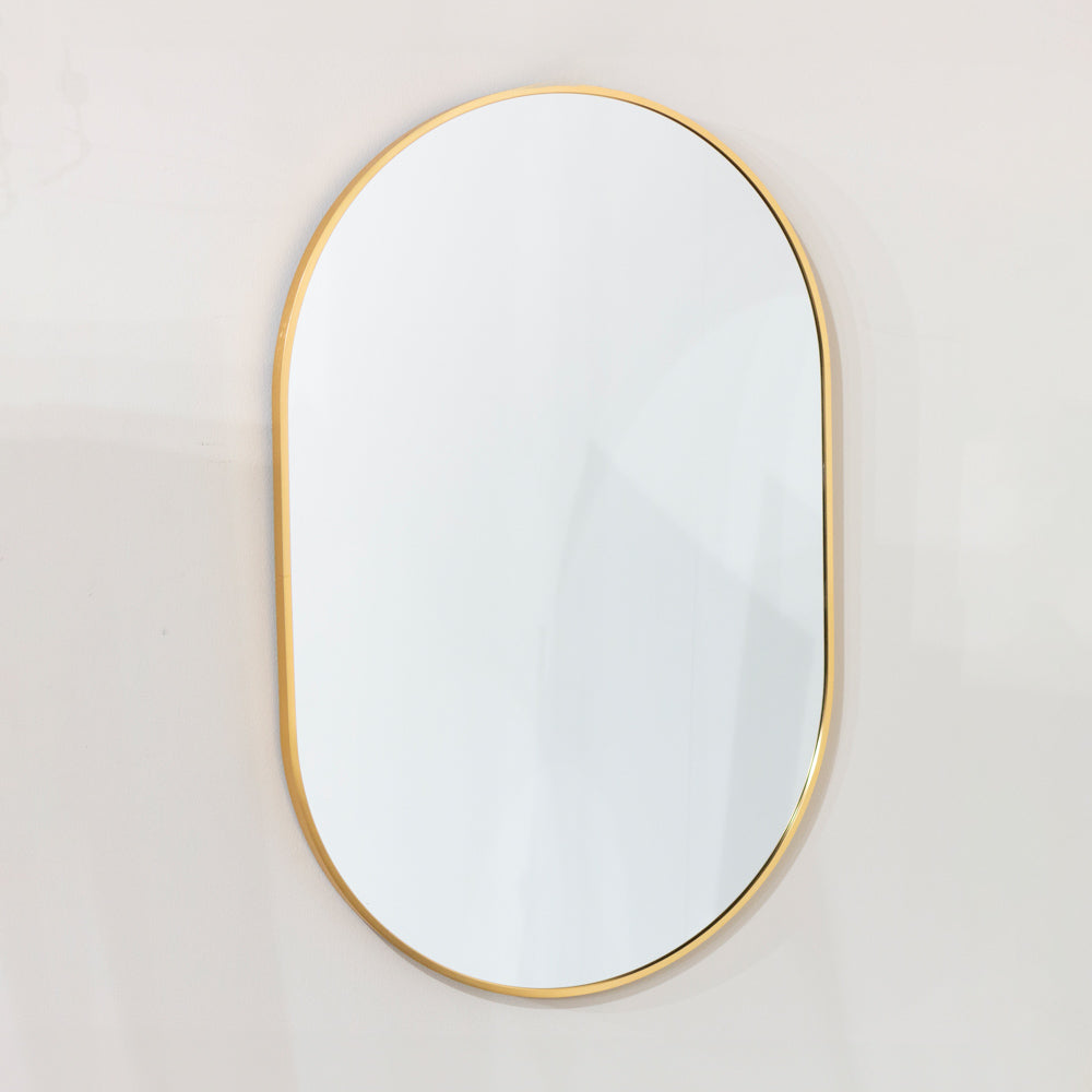 Tara Lane Modena Oval Wall Mirror 60cm x 90cm - Gold | TL6043