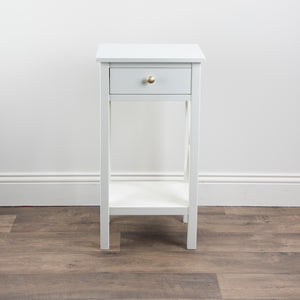 Tara Lane Rivera 1 Drawer Accent Table - White | TL6048