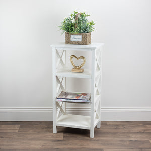 Tara Lane Rivera 4 Tier Shelf - White | TL6052