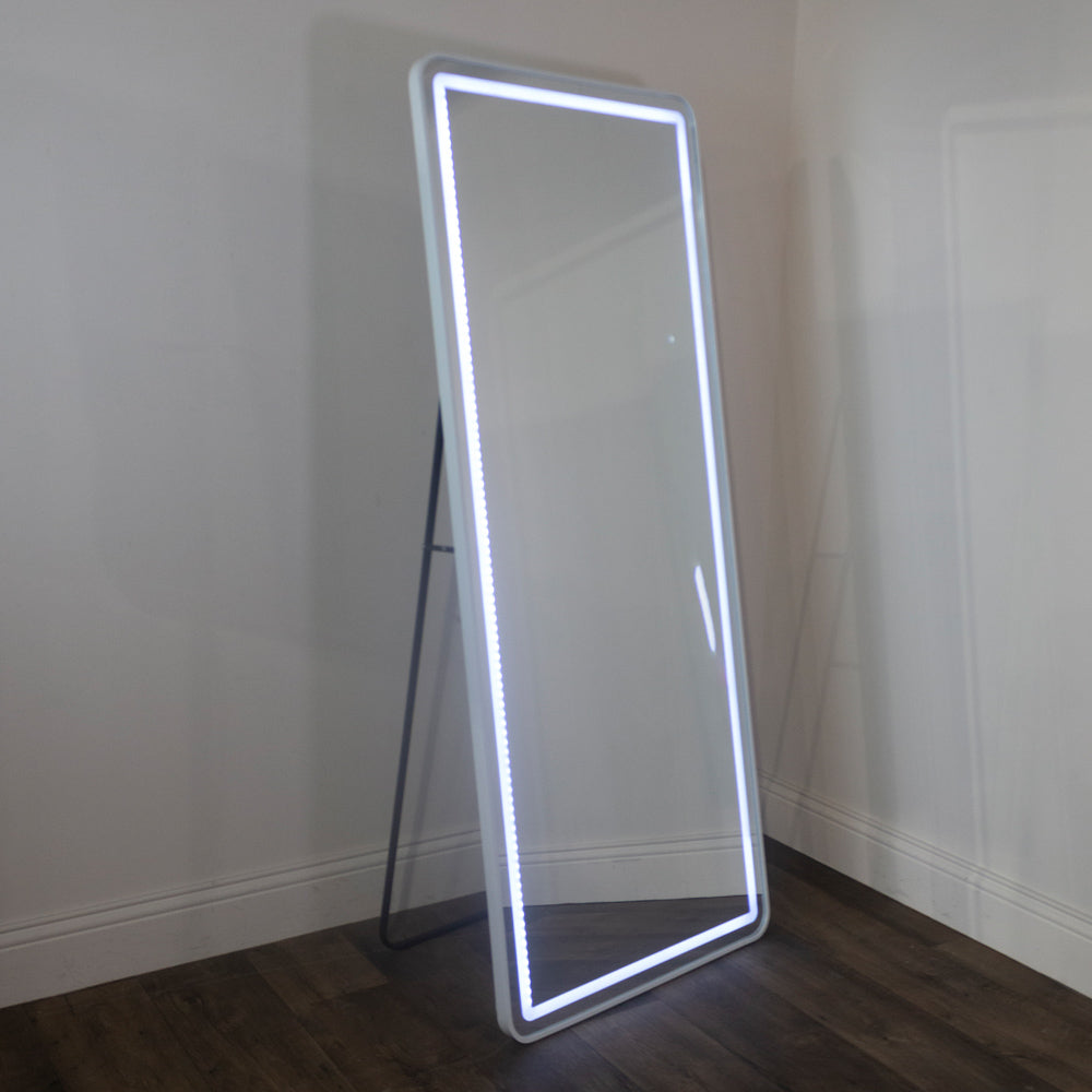 Tara Lane Modena LED Cheval Mirror 170cm x 70cm - White | TL6296