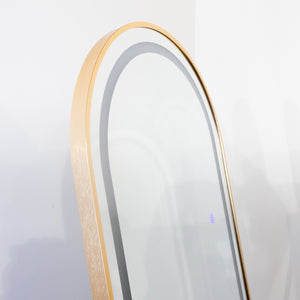 Tara Lane Modena LED Cheval Arch Mirror 160cm x 50cm - Gold | TL6297