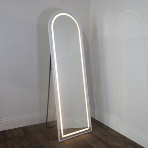 Tara Lane Modena LED Cheval Arch Mirror 160cm x 50cm - White | TL6298