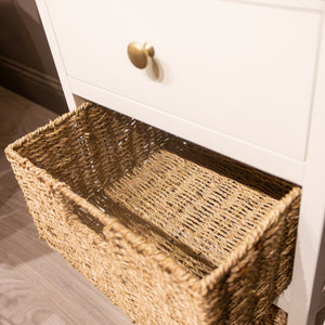 Tara Lane Reno 1 Drawer 2 Basket Unit - Natural / White | TL6310