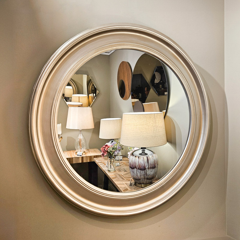 Tara Lane Macy Round Mirror 90cm - Champagne | TL6452