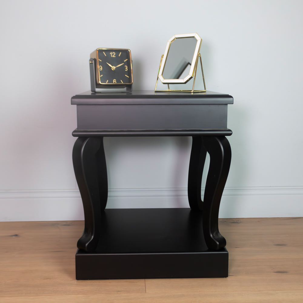 Tara Lane Scroll End Table - Black | TL6493