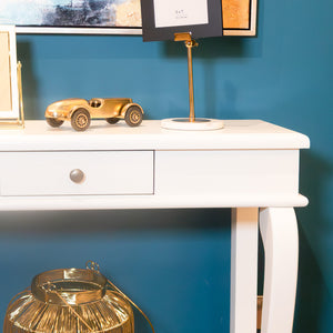 Tara Lane Scroll Console Table with Drawer 90cm - Ivory | TL6494