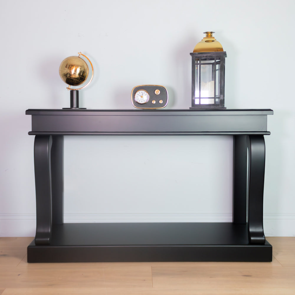 Tara Lane Scroll Console Table 130cm - Black | TL6502