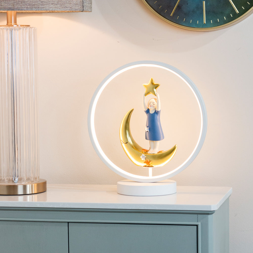 Tara Lane Star and Moon USB Table Lamp | TL6712