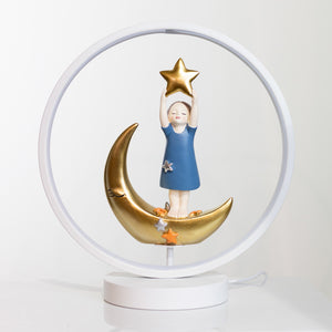 Tara Lane Star and Moon USB Table Lamp | TL6712