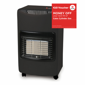 De Vielle 4.2kw Portable Gas Heater - Black | DEF974335