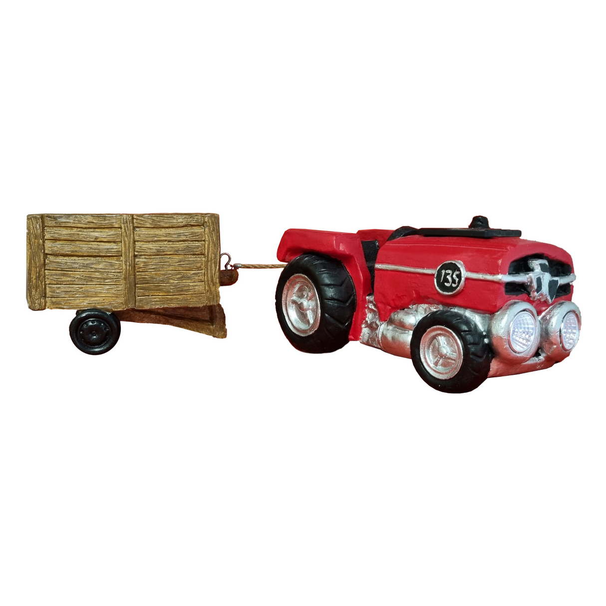 WGP Red 135 Tractor with Garden Planter Trailer | G0387