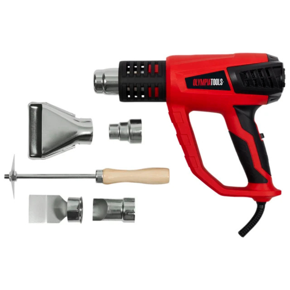 Olympia Heat Gun with 5 Accessories 2000W 240V | XMS24HEATGUN