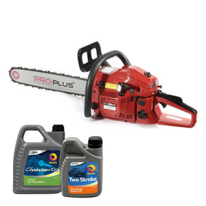 ProPlus 20" (51cm)  Petrol Chainsaw 50cc & Chainsaw/2 Stroke Oil