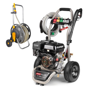 Proplus 7Hp Petrol Pressure Power Washer 220 Bar & Hozelock Garden Hose