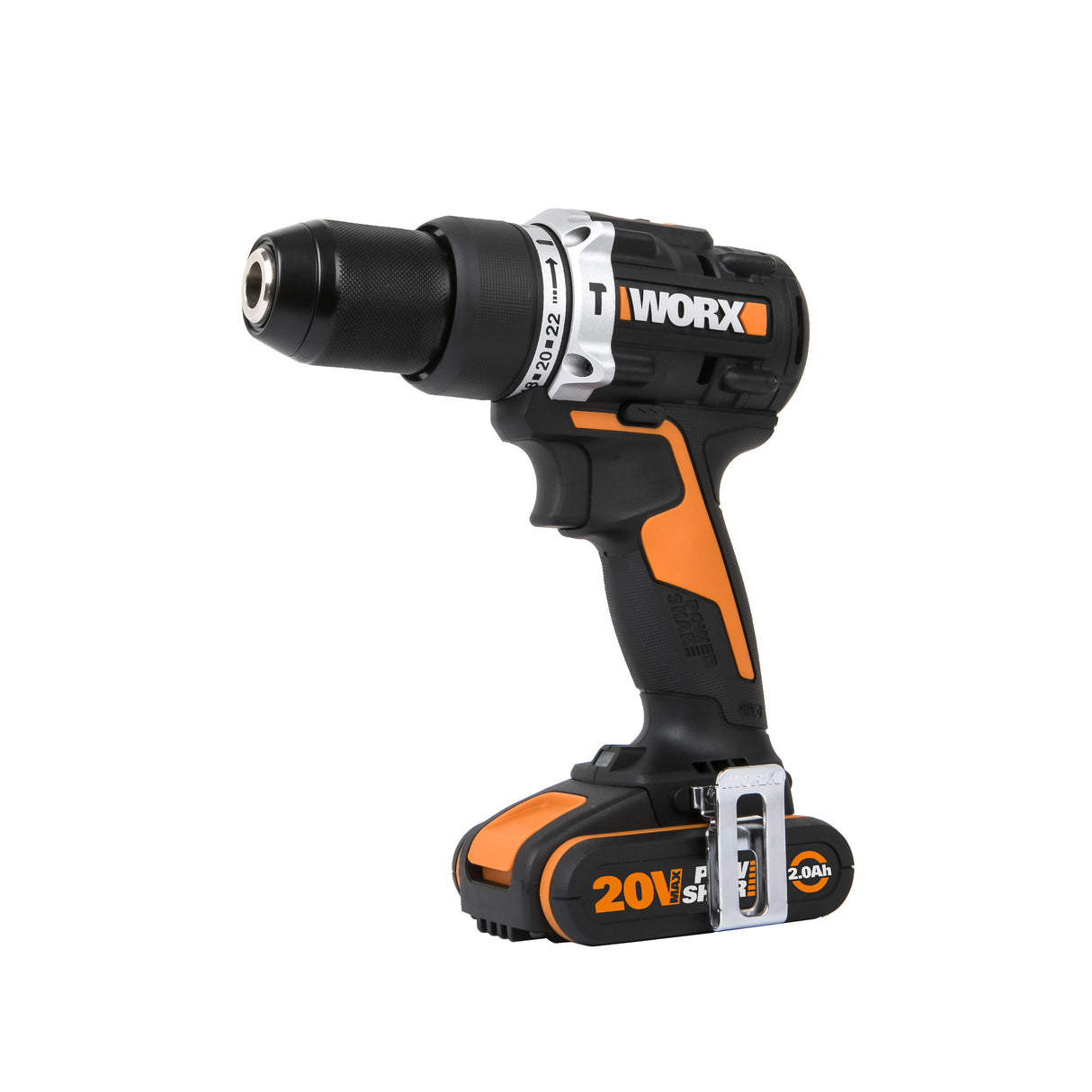 Worx Brushless Combi Hammer Drill 20v Kit 2 Batteries | WX352