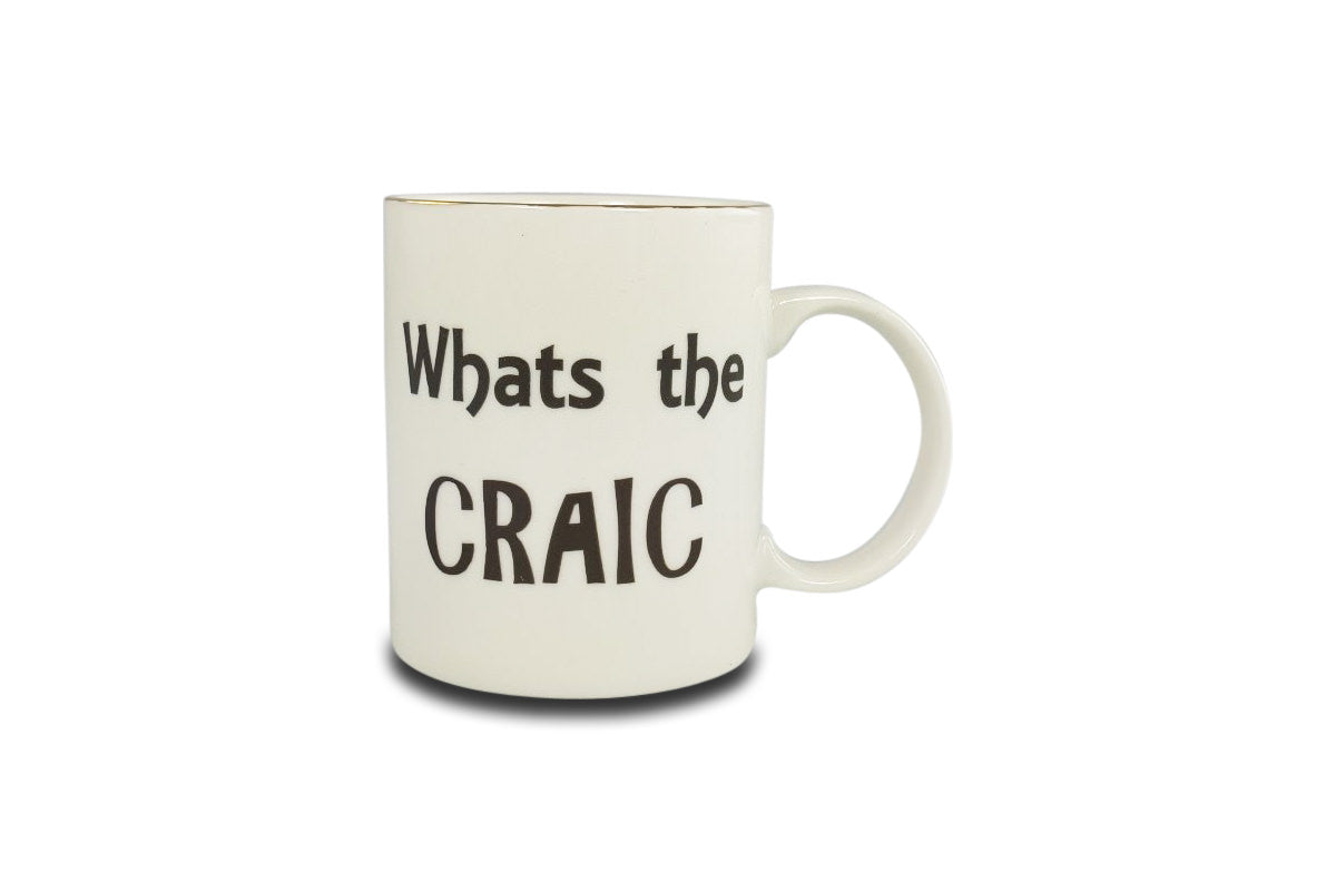 Shannonbridge Pottery What's The Craic Novelty Mug