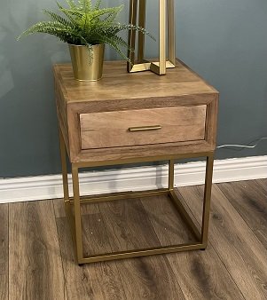 Macquillan Ravi Side Table - French Grey Finish | MQFN320