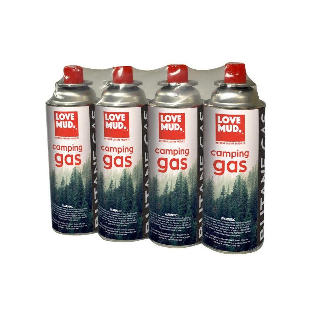 Love Mud Butane Gas Canisters 220g 4 Pack | 15200