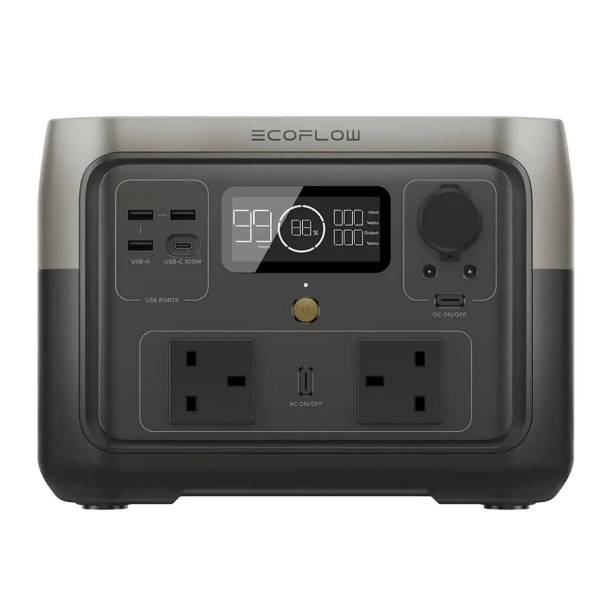 Ecoflow River 2 Max - 512Wh / 500W Portable Power Station Bank | ZMR610-B-UK