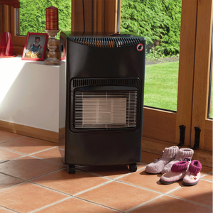 De Vielle 4.2kw Portable Gas Heater - Black | DEF974335