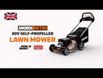 Worx 80V Brushless Self Propelled Battery Lawn Mower 51CM | WG761E