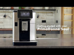 DeLonghi PrimaDonna Soul Automatic Bean to Cup Coffee Machine - Sliver & Black | ECAM610.55.SB